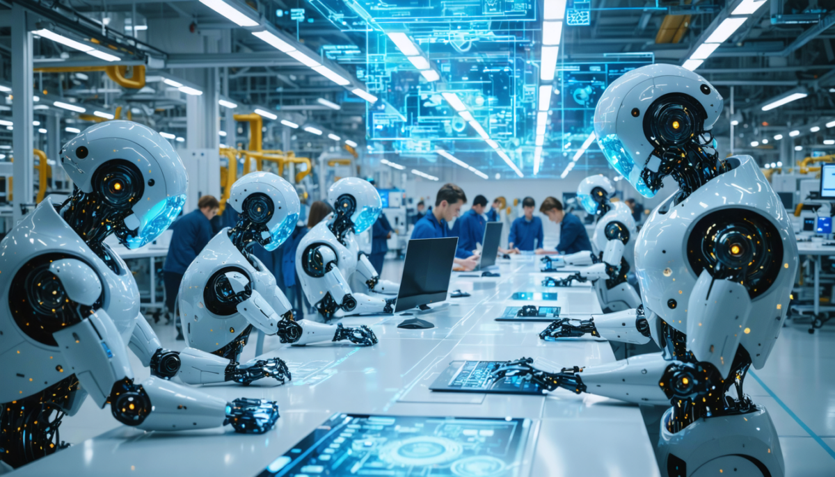 découvrez comment l'intelligence artificielle transforme la productivité et annonce une révolution industrielle sans précédent, en redéfinissant les méthodes de travail et les secteurs économiques.